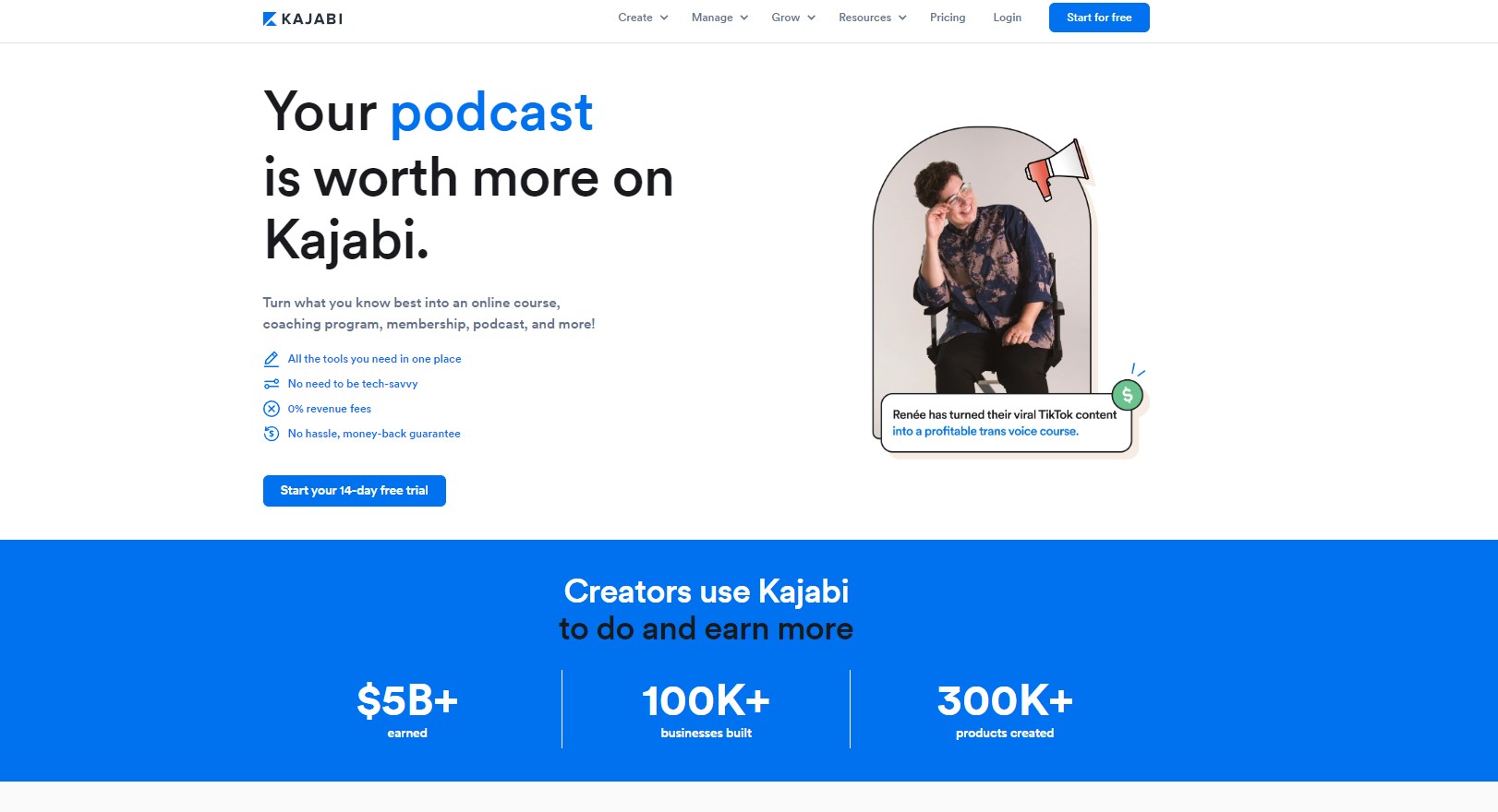 interfaccia kajabi